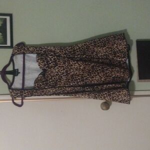 Sourpuss leopard print dress M